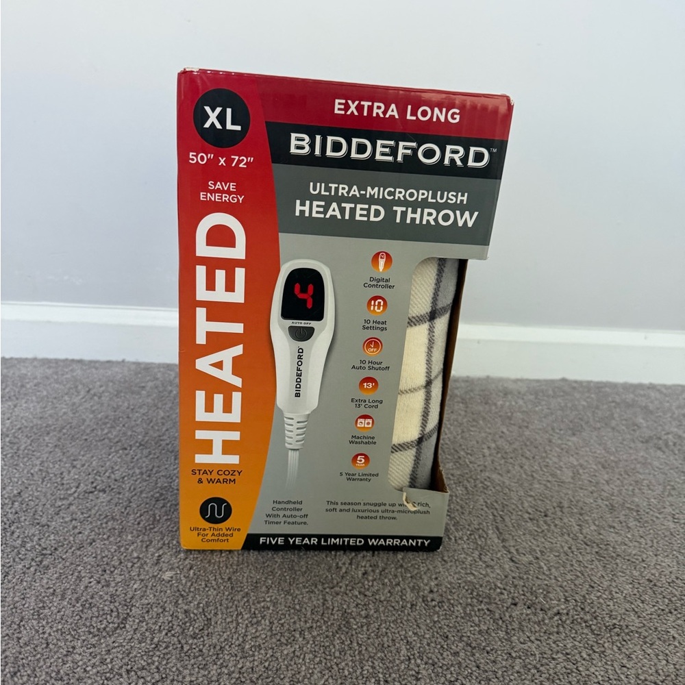 Biddeford Heated Throw Blanket